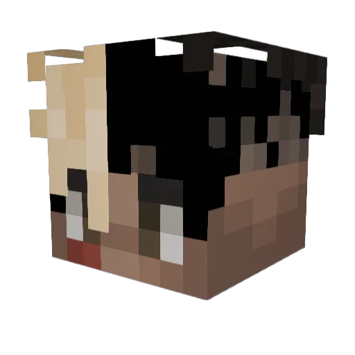 iiMoNzer_ Minecraft avatar head, 3D render