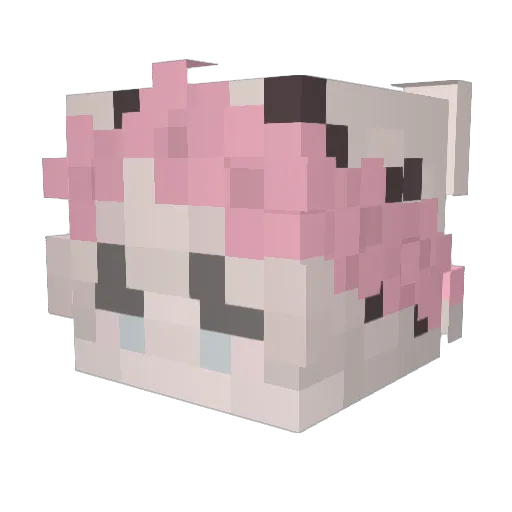 iiMoRy Minecraft avatar head, 3D render