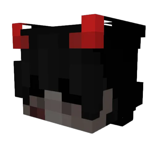 iiNashiro Minecraft avatar head, 3D render