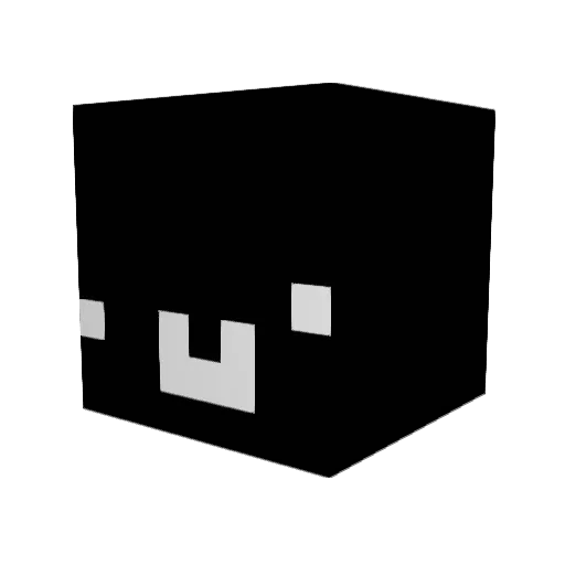 iiNqvy Minecraft avatar head, 3D render