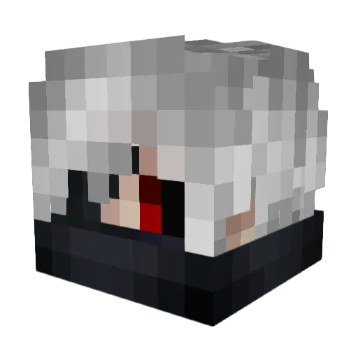 iiOxdd Minecraft avatar head, 3D render