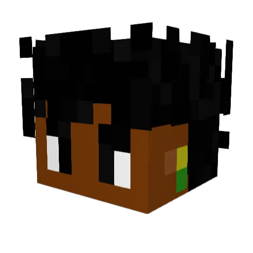 iiPhxnt0m Minecraft avatar head, 3D render