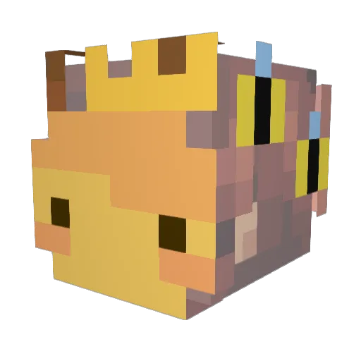 iiPiney_ Minecraft avatar head, 3D render