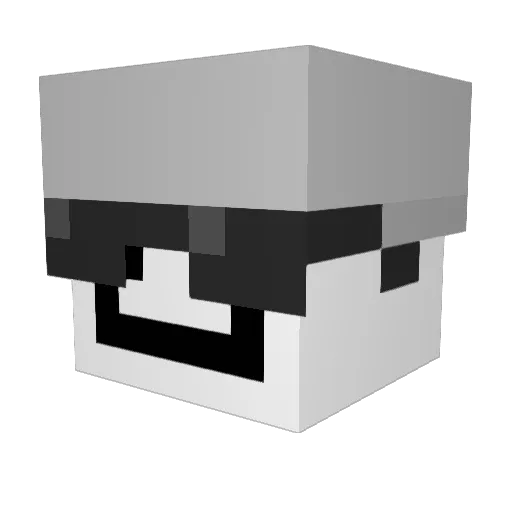 iiPubs Minecraft avatar head, 3D render