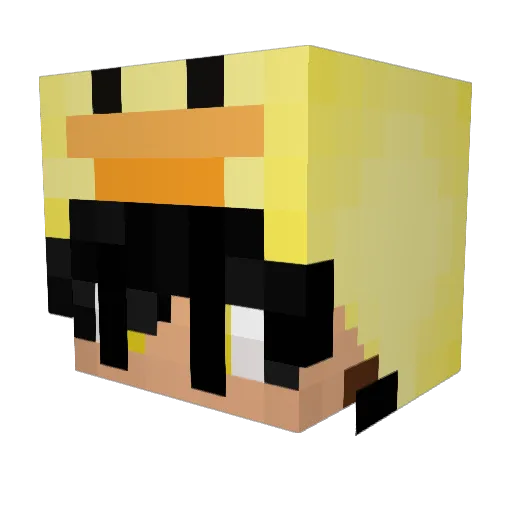 iiPython Minecraft avatar head, 3D render