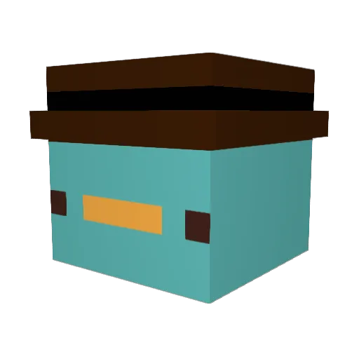 iiRiptide Minecraft avatar head, 3D render