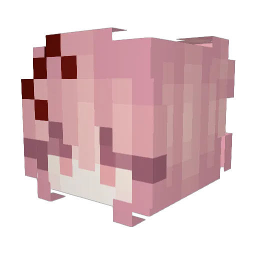 iiRoxx Minecraft avatar head, 3D render