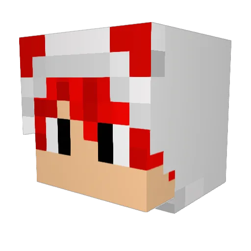 iiRulyPhoenix Minecraft avatar head, 3D render