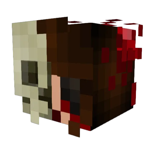 iiSCrazii Minecraft avatar head, 3D render