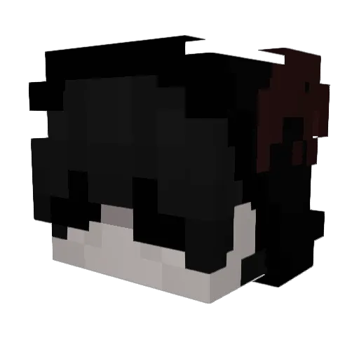 iiSansung Minecraft avatar head, 3D render