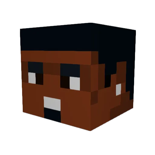 iiScYth Minecraft avatar head, 3D render
