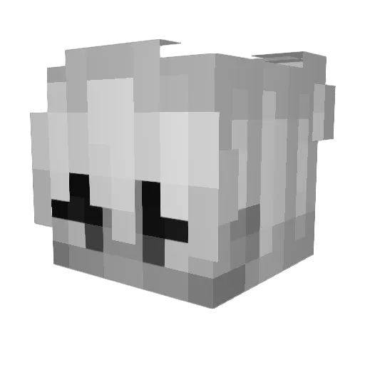 iiShrw Minecraft avatar head, 3D render