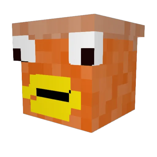 iiSiena Minecraft avatar head, 3D render