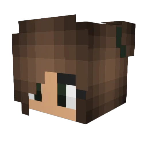 iiSqxii Minecraft avatar head, 3D render