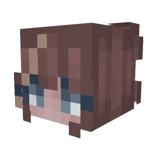 iiSunxHal0 Minecraft avatar head, 3D render