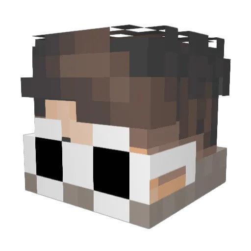 iiTrook99 Minecraft avatar head, 3D render