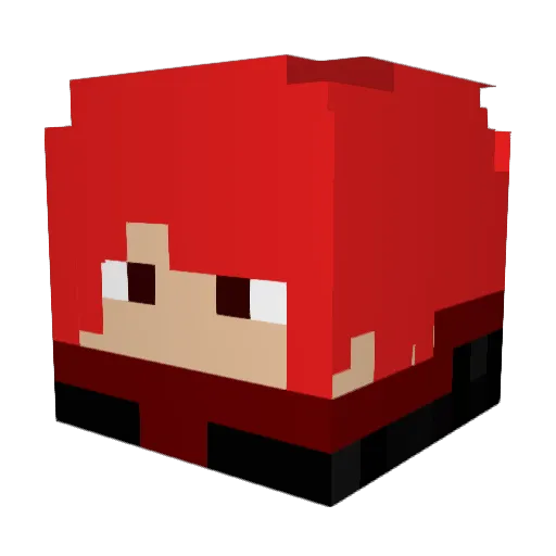 iiTzArcur Minecraft avatar head, 3D render