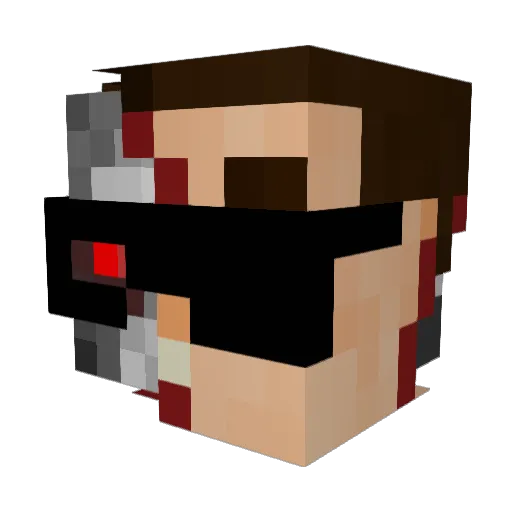 iiTzDecay Minecraft avatar head, 3D render