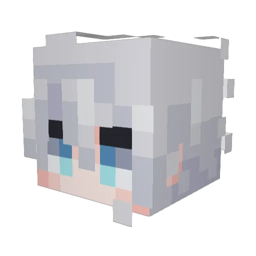 iiTzThien Minecraft avatar head, 3D render
