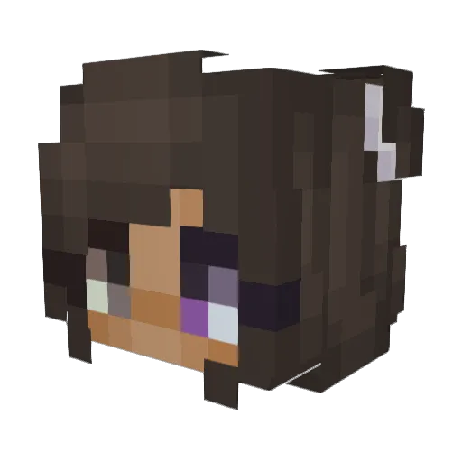 iiXMango Minecraft avatar head, 3D render