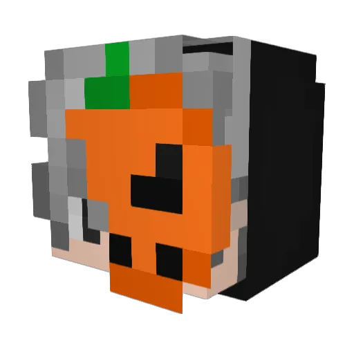 iiXa7_ Minecraft avatar head, 3D render