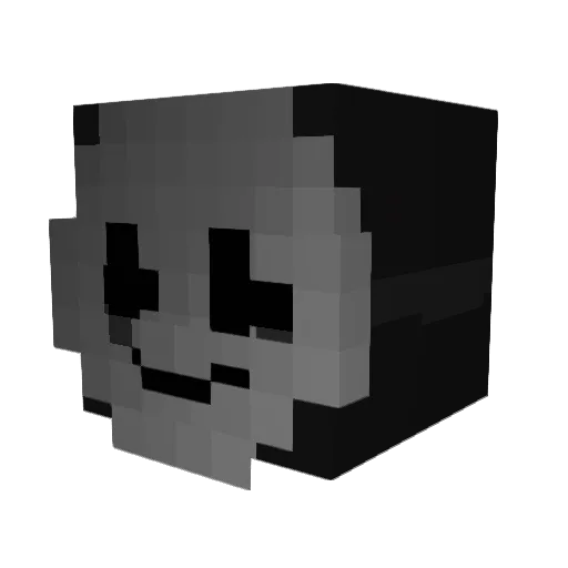ii_Gero Minecraft avatar head, 3D render