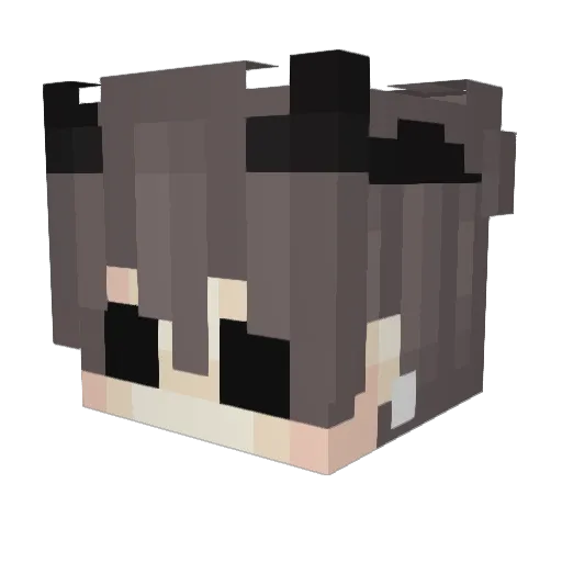 ii_Smoke_man Minecraft avatar head, 3D render