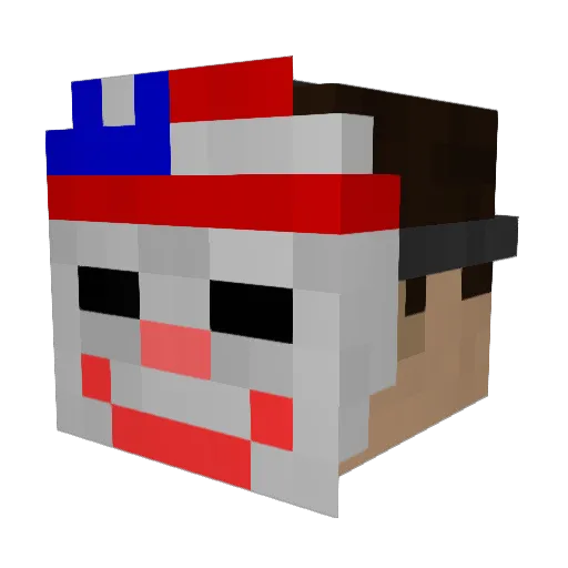 ii_oofinq Minecraft avatar head, 3D render