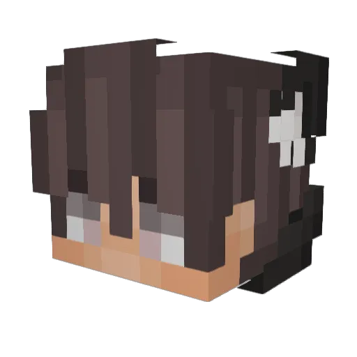 iiabdoTK_ Minecraft avatar head, 3D render