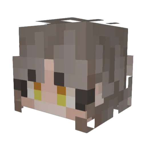 iiapplepie Minecraft avatar head, 3D render