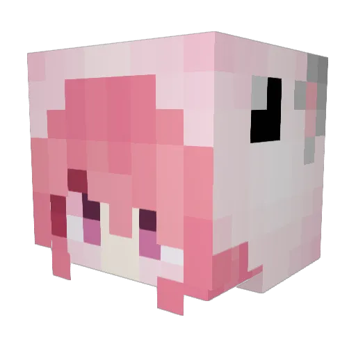 iibexz Minecraft avatar head, 3D render