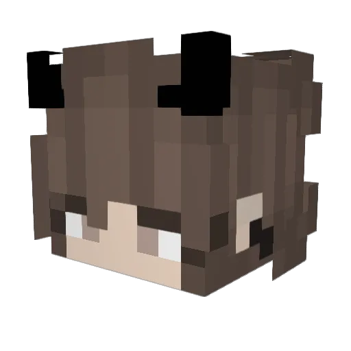 iibxzq Minecraft avatar head, 3D render