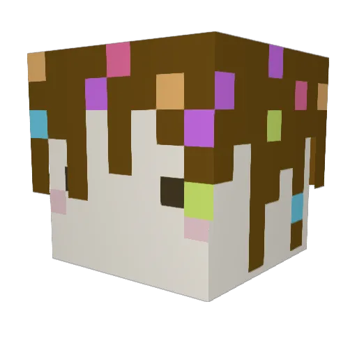 iicecream101 Minecraft avatar head, 3D render