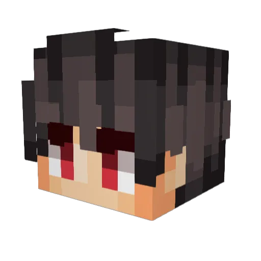 iid3n Minecraft avatar head, 3D render