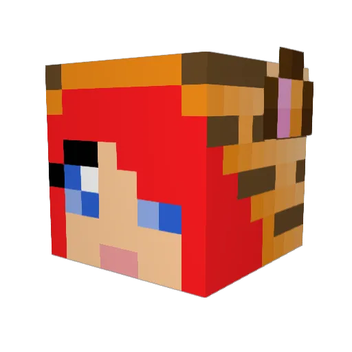 iiddkk4 Minecraft avatar head, 3D render