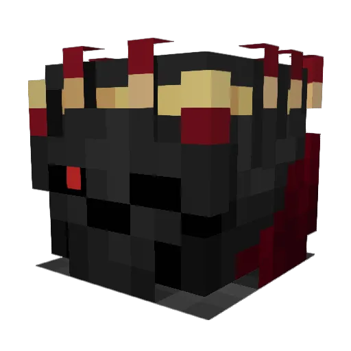 iienutz Minecraft avatar head, 3D render