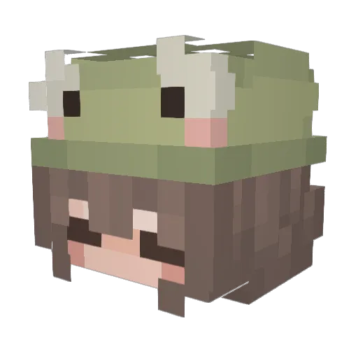 iiglacee_UwU Minecraft avatar head, 3D render