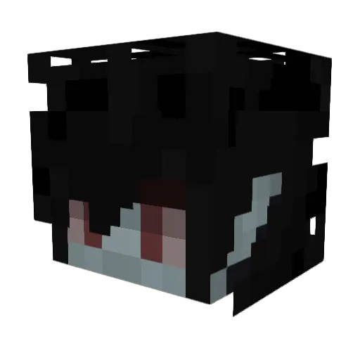 iiiEmi Minecraft avatar head, 3D render