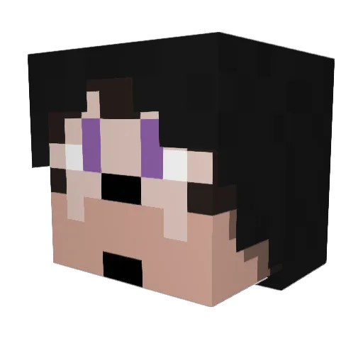iiiHighland Minecraft avatar head, 3D render