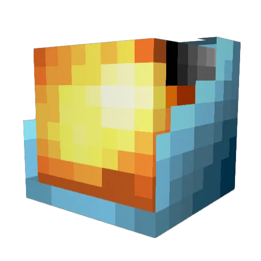 iiiLoveYou3000 Minecraft avatar head, 3D render