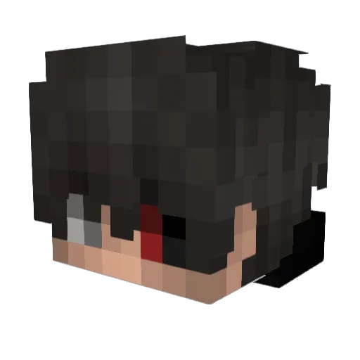 iiiNJM1 Minecraft avatar head, 3D render