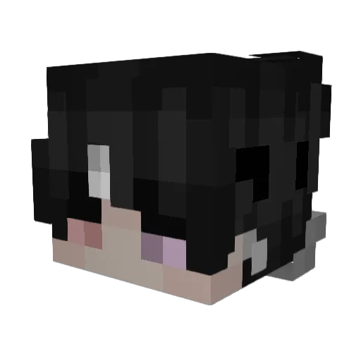 iiiPratik Minecraft avatar head, 3D render