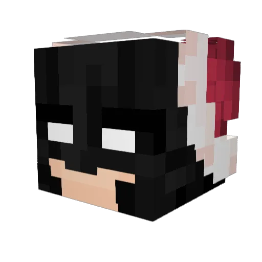 iiiStoppp Minecraft avatar head, 3D render