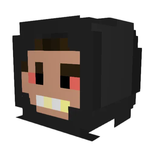 iiiijr Minecraft avatar head, 3D render