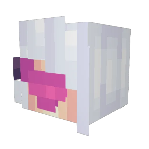 iiikuY Minecraft avatar head, 3D render