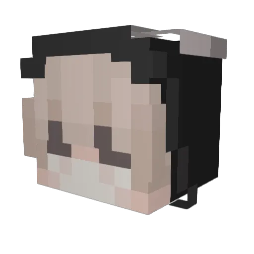 iilKnots Minecraft avatar head, 3D render