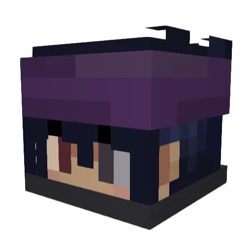iilearsi Minecraft avatar head, 3D render