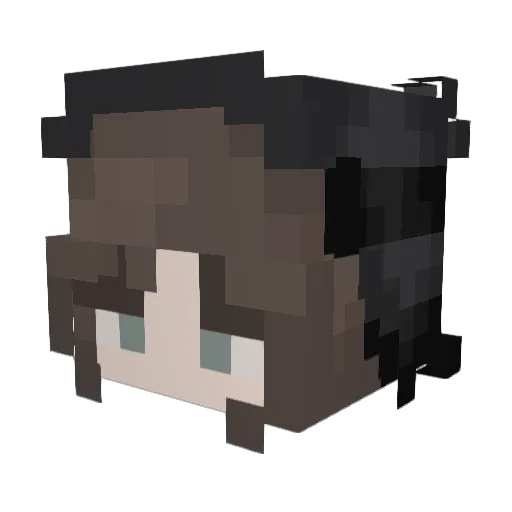 iilyx Minecraft avatar head, 3D render