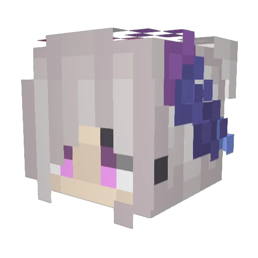 iimJynx Minecraft avatar head, 3D render