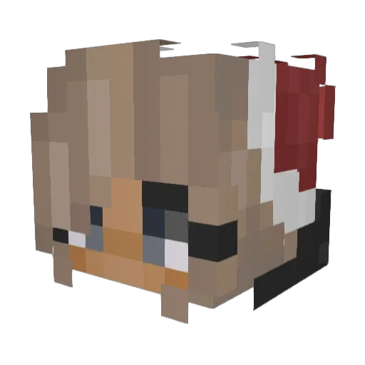 iimargaretii Minecraft avatar head, 3D render